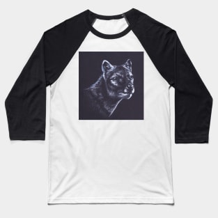 Thylacine portrait Baseball T-Shirt